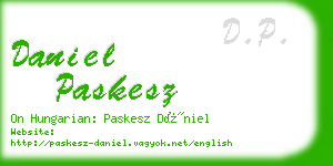 daniel paskesz business card